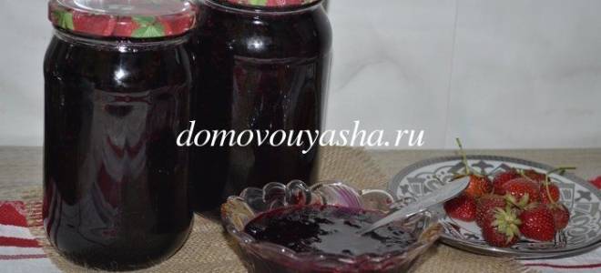 Пятиминутка из черной смородины на зиму