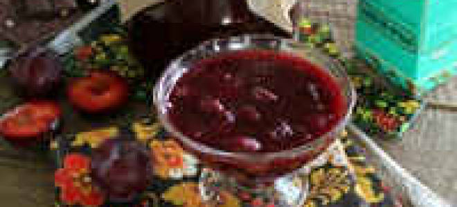 Варенье из слив шоколадное