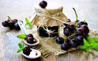 Варенье из винограда с косточками